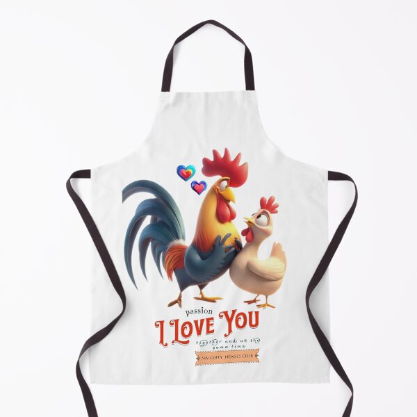 Item preview, I love you. A rooster and a hen in love. designed and sold by I-love-music.