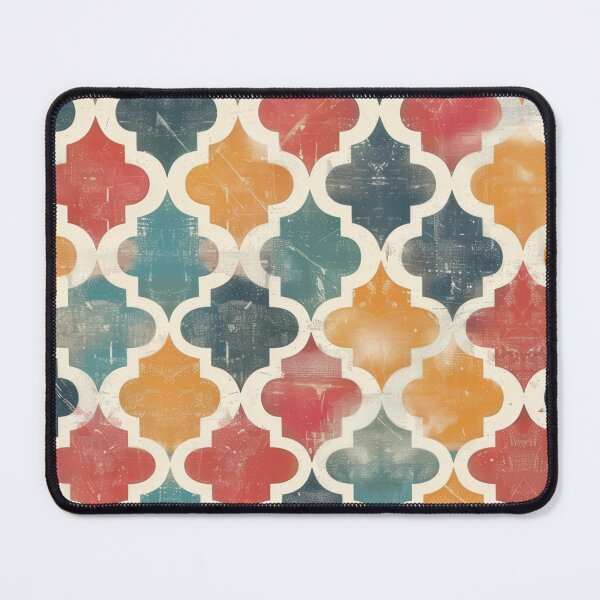 Item preview, Vintage mid-century pattern in bright colours designed and sold by PrettyPinkSkies.