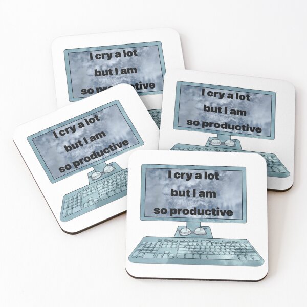 Item preview, I cry a lot but I am so productive  designed and sold by Artistkhg.