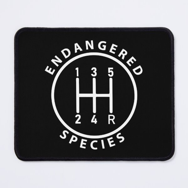 Item preview, Manual Transmission 5 Speed (White, Endangered Species Logo 3) designed and sold by 718Raindeer.