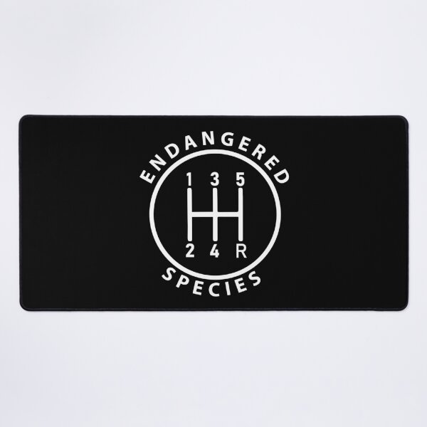 Item preview, Manual Transmission 5 Speed (White, Endangered Species Logo 3) designed and sold by 718Raindeer.