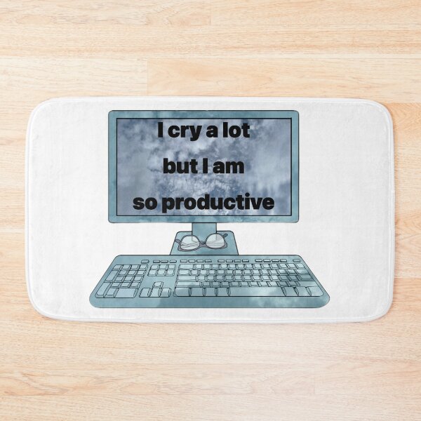 Item preview, I cry a lot but I am so productive  designed and sold by Artistkhg.