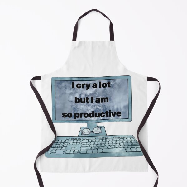 Item preview, I cry a lot but I am so productive designed and sold by Artistkhg.