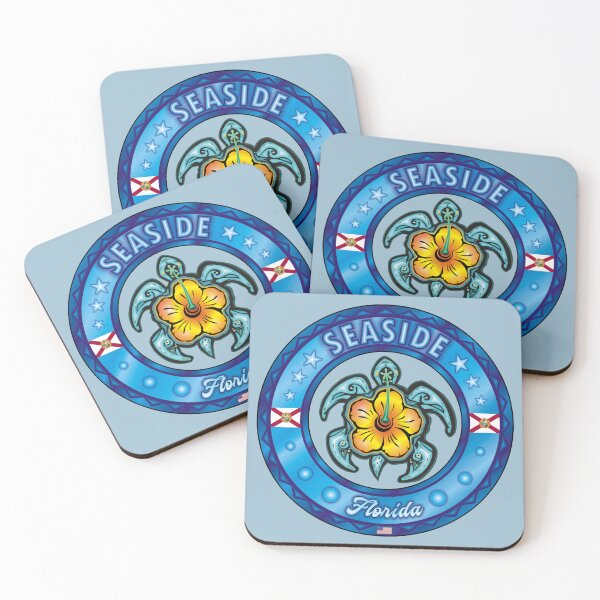 Item preview, Seaside Florida sea turtle hibiscus designed and sold by studioss76.