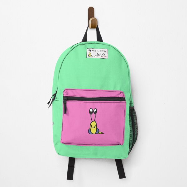 Item preview, Erick the Snail Peppermint Backpack designed and sold by Jodi Franzke.
