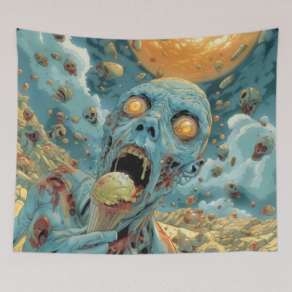 Item preview, Zombie eating ice cream  designed and sold by Rebelka.