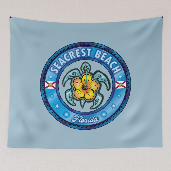 Item preview, Seacrest Florida sea turtle hibiscus designed and sold by studioss76.