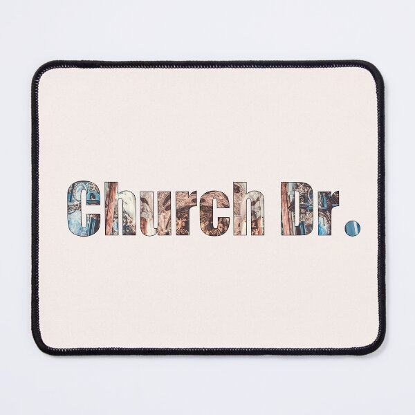 Item preview, Church Drive Street Name with outline indoor church ceiling background designed and sold by TheMugDirectory.