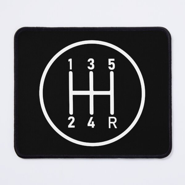 Item preview, 5 Speed Manual Transmission Logo 2 (White) designed and sold by 718Raindeer.