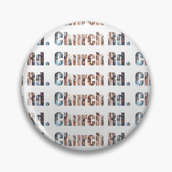 Item preview, Church Road Street Name with indoor church ceiling background designed and sold by TheMugDirectory.