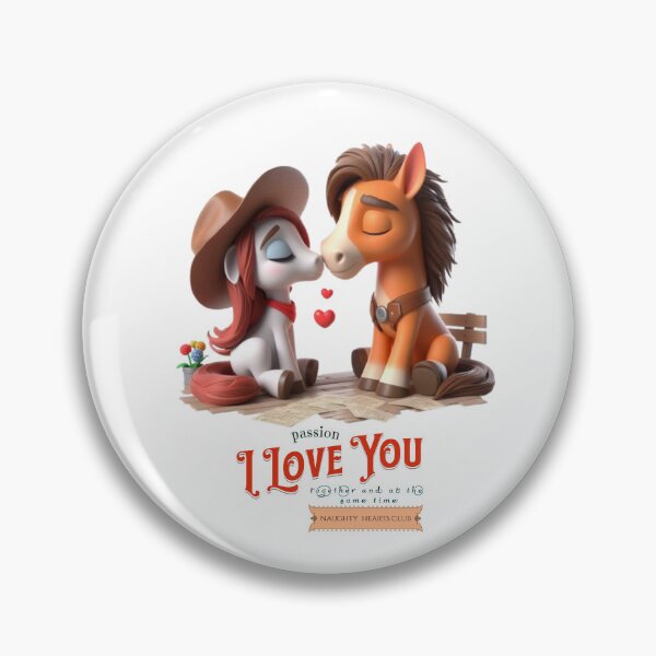 Item preview, I love you. Two horses in love designed and sold by I-love-music.