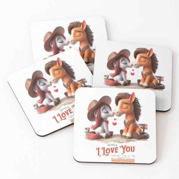 Item preview, I love you. Two horses in love designed and sold by I-love-music.