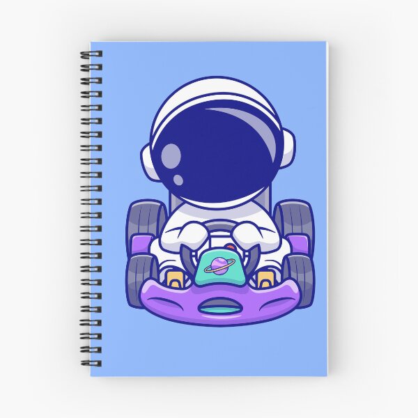 Item preview, Adorable Astronaut in Go-Kart: Cartoon Vector Icon designed and sold by hjian8219.