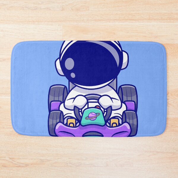 Item preview, Adorable Astronaut in Go-Kart: Cartoon Vector Icon designed and sold by hjian8219.