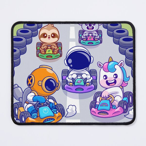 Item preview, "Adorable Adventurers in Go-Karts: Cartoon Vector Icons" designed and sold by hjian8219.