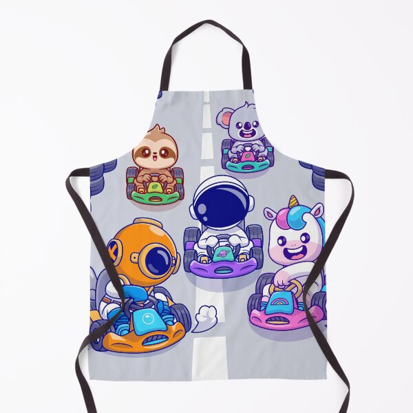 Item preview, "Adorable Adventurers in Go-Karts: Cartoon Vector Icons" designed and sold by hjian8219.