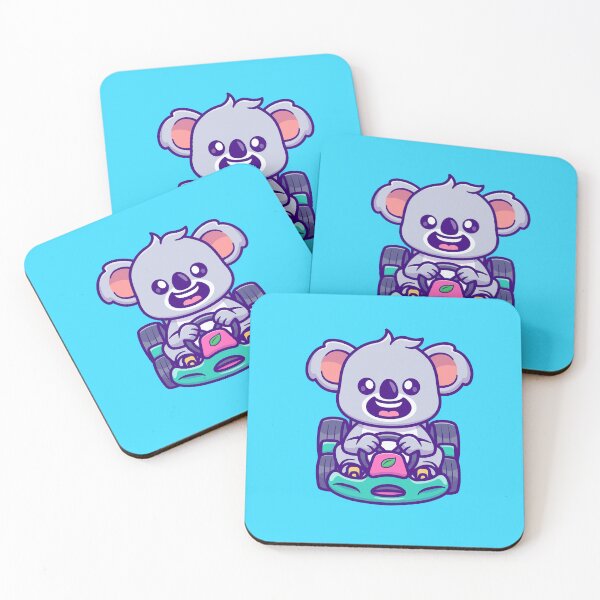 Item preview,  "Go-Karting Koala: Cute Cartoon Vector Icon" designed and sold by hjian8219.