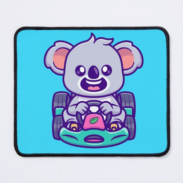 Item preview, "Go-Karting Koala: Cute Cartoon Vector Icon" designed and sold by hjian8219.