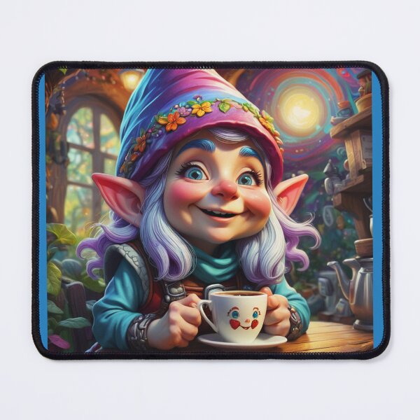 Artikel-Vorschau von Charmantes Gnomenmädchen genießt Kaffee, designt und verkauft von hotslickdeals.