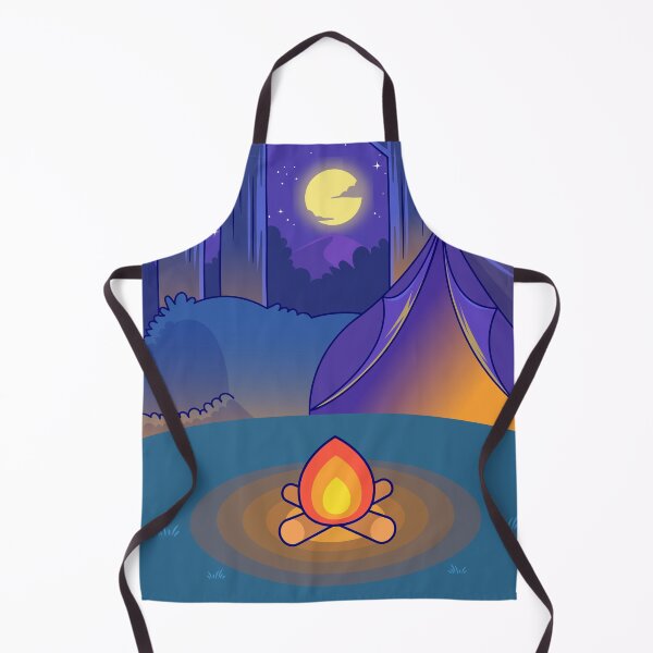 Item preview, "Camping Bliss: Tent and Campfire Cartoon Vector Icon" designed and sold by hjian8219.