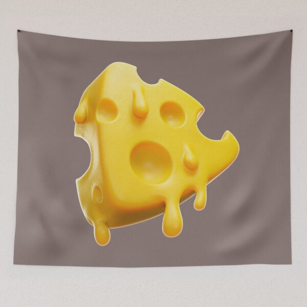 Item preview, "Melted Cheese Bliss: 3D Cartoon Vector Icon" designed and sold by hjian8219.