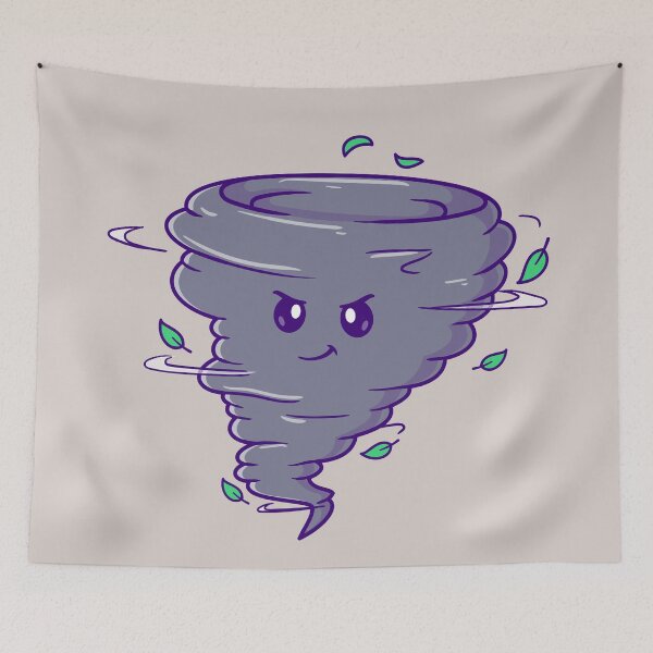 Item preview, "Whimsical Wind Twister: Cute Cartoon Vector Icon" designed and sold by hjian8219.