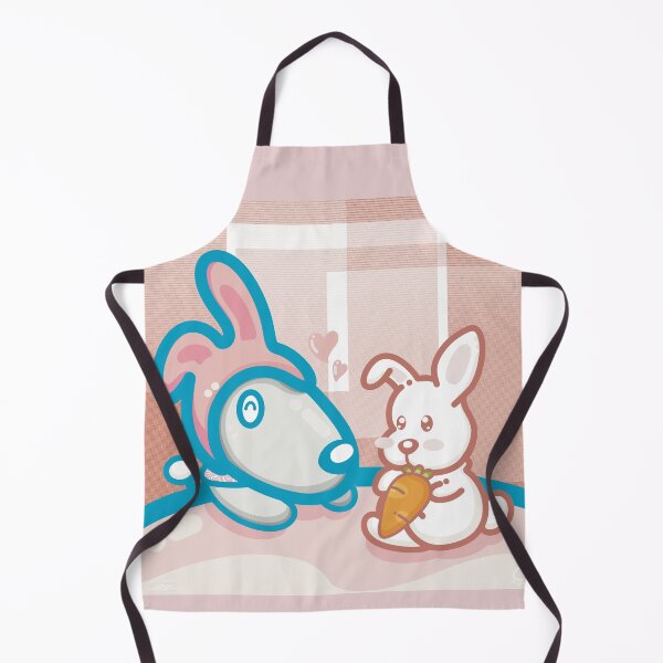 Item preview, Dog wearing bunny hat with a cute little rabbit on the table . designed and sold by tennstudio.