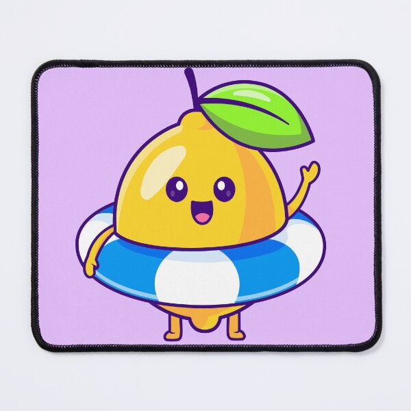 Item preview, Swim-Ready Lemon: Cute Cartoon Vector Icon" designed and sold by hjian8219.