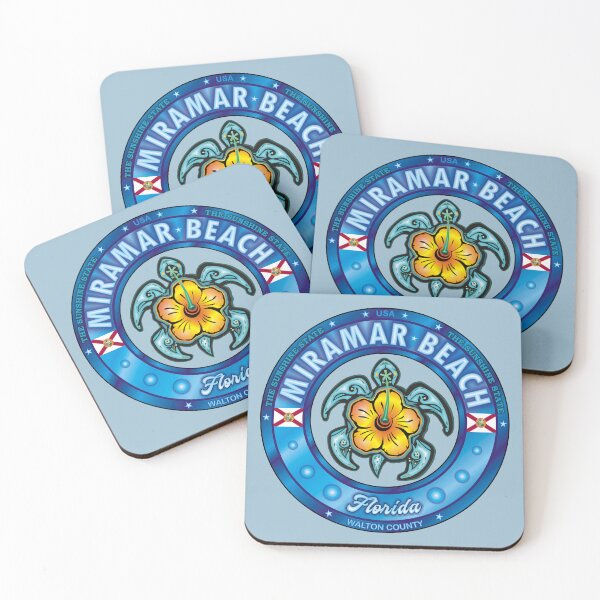 Item preview, Miramar Beach Florida sea turtle hibiscus designed and sold by studioss76.