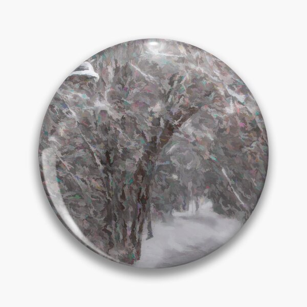 Item preview, Snowy Path through the Woods in Toronto, Ontario Painterly designed and sold by jrtwynam.