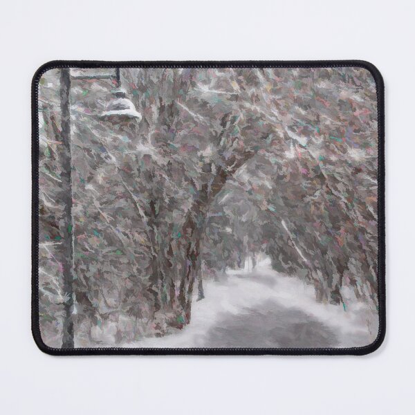 Item preview, Snowy Path through the Woods in Toronto, Ontario Painterly designed and sold by jrtwynam.