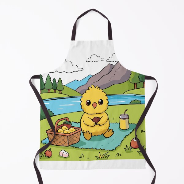 Item preview, Fluffy Duckling Enjoying a Picnic by the Lake designed and sold by omerfdln34.