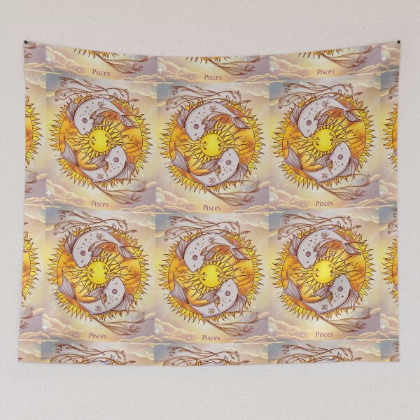 Item preview, Pisces Astrology. Sun in Pisces, Zodiac sign, Pisces symbol designed and sold by ZodiacWonders.