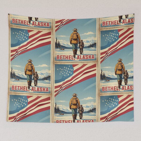 Item preview, Bethel Alaska USA Vintage Travel Tourism  designed and sold by TravelersGems.