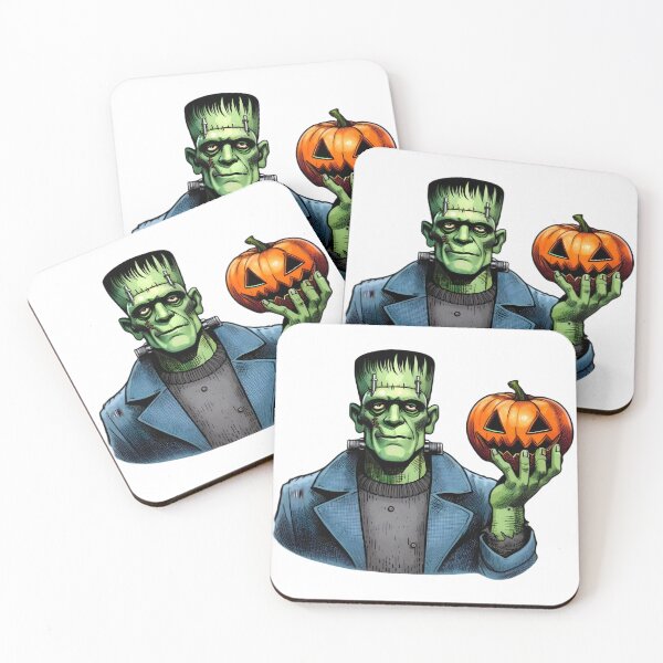 Item preview, Frankenstein's Monster Halloween Sticker 2 designed and sold by RetroDig.