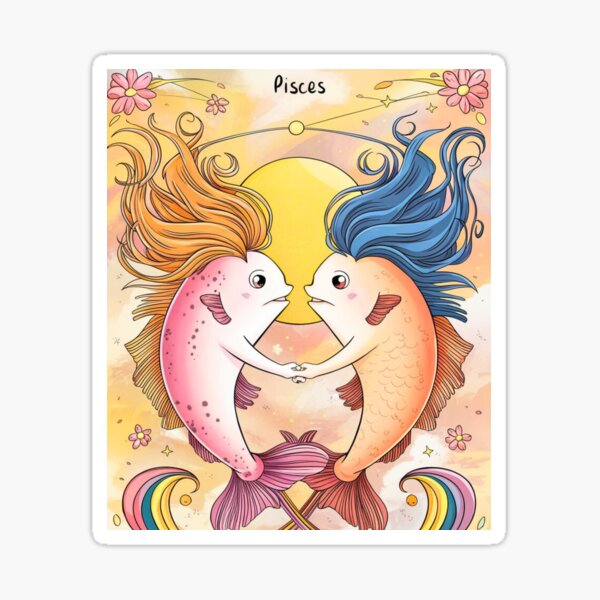 Item preview, Pisces Astrology. Sun in Pisces, Zodiac sign, Pisces symbol designed and sold by ZodiacWonders.