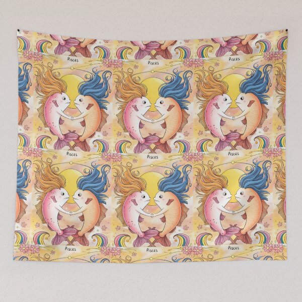 Item preview, Pisces Astrology. Sun in Pisces, Zodiac sign, Pisces symbol designed and sold by ZodiacWonders.