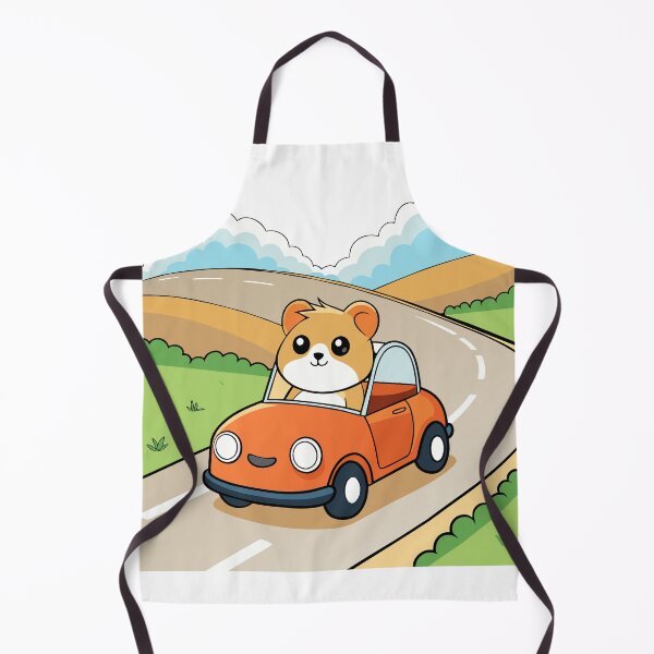 Item preview, Fluffy Hamster Driving a Tiny Convertible Down the Street designed and sold by omerfdln34.