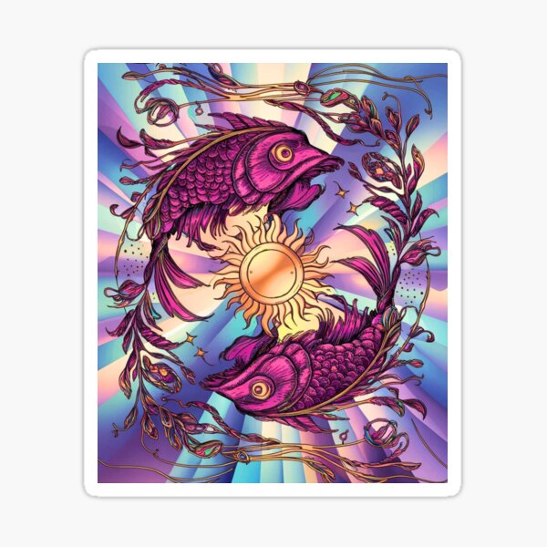 Item preview, Pisces Astrology. Sun in Pisces, Zodiac sign, Pisces symbol designed and sold by ZodiacWonders.