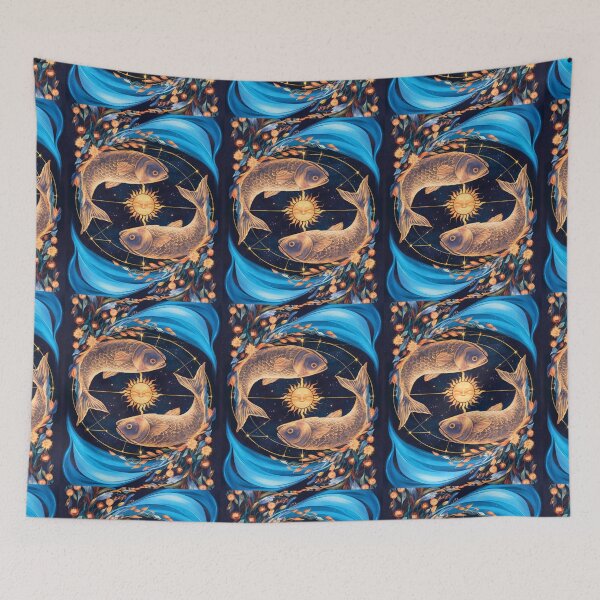 Item preview, Pisces Astrology. Sun in Pisces, Zodiac sign, Pisces symbol designed and sold by ZodiacWonders.