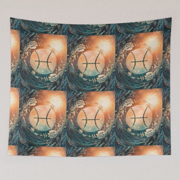 Item preview, Pisces Astrology. Sun in Pisces, Zodiac sign, Pisces symbol designed and sold by ZodiacWonders.