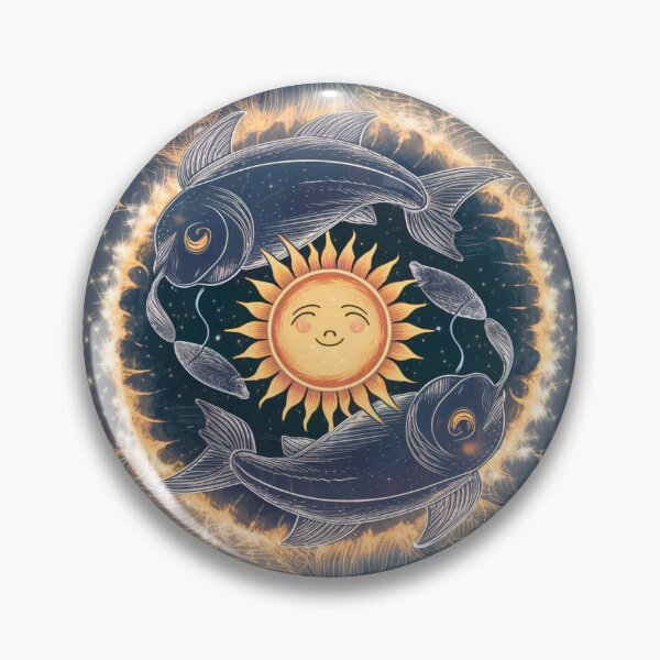 Item preview, Pisces Astrology. Sun in Pisces, Zodiac sign, Pisces symbol designed and sold by ZodiacWonders.