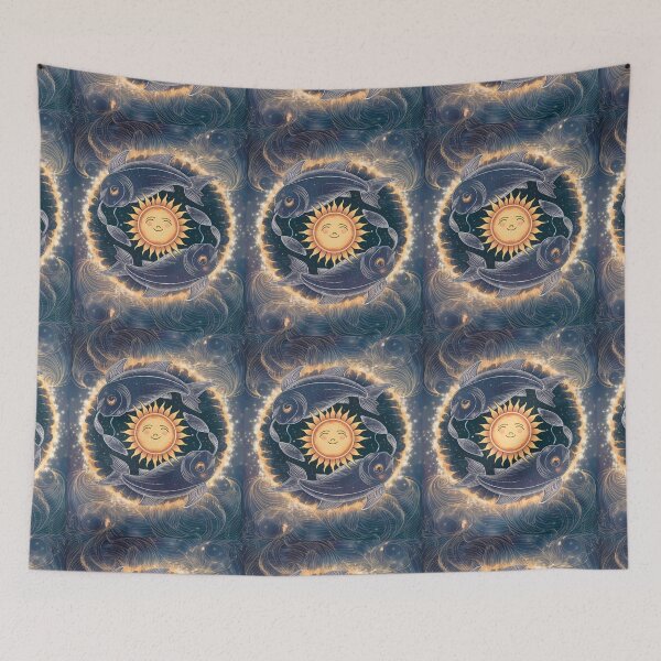 Item preview, Pisces Astrology. Sun in Pisces, Zodiac sign, Pisces symbol designed and sold by ZodiacWonders.