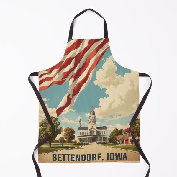 Item preview, Bettendorf Iowa USA Vintage Travel Tourism designed and sold by TravelersGems.