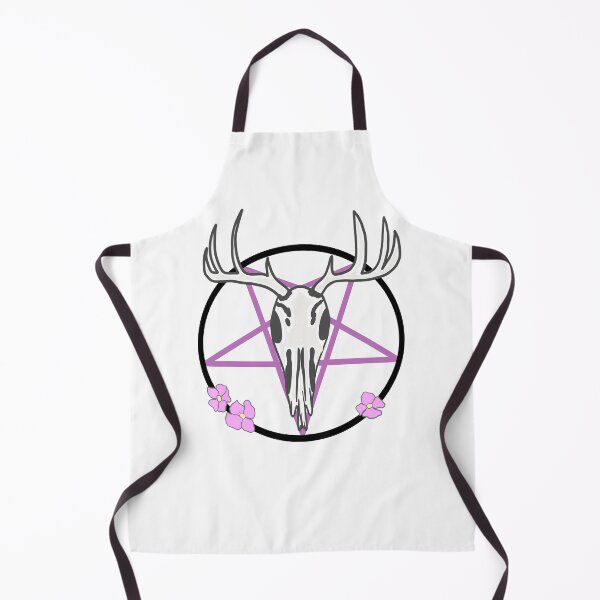 Item preview, Deer Skull Pentagram with flowers designed and sold by AlkalineKittyxx.
