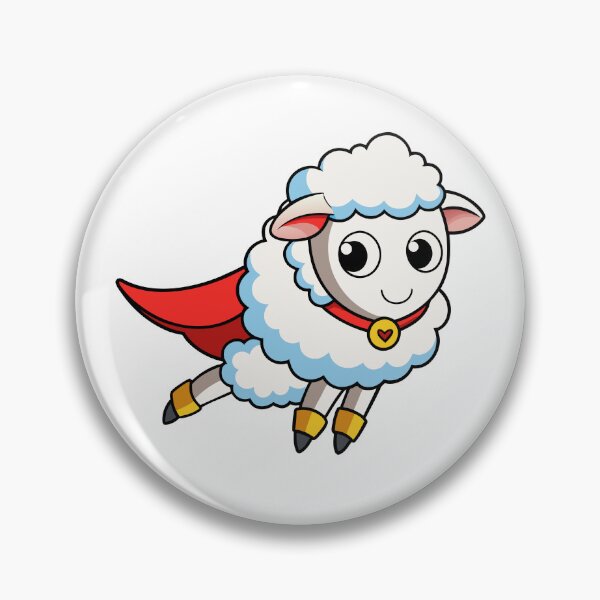 Item preview, Fluffy Lamb Dressed as a Superhero designed and sold by omerfdln34.
