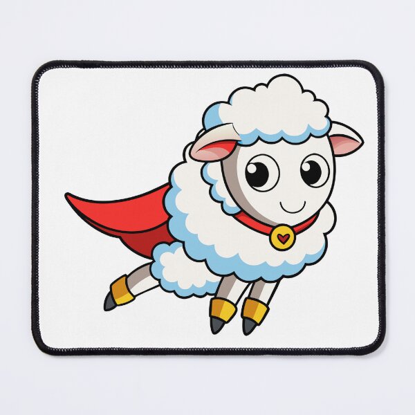 Item preview, Fluffy Lamb Dressed as a Superhero designed and sold by omerfdln34.