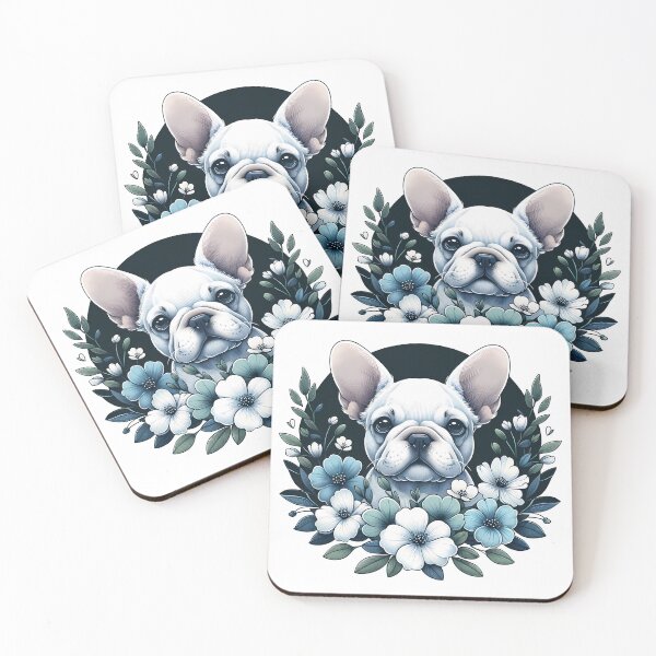 Item preview, Floral Frenchie designed and sold by JuniperFinch.
