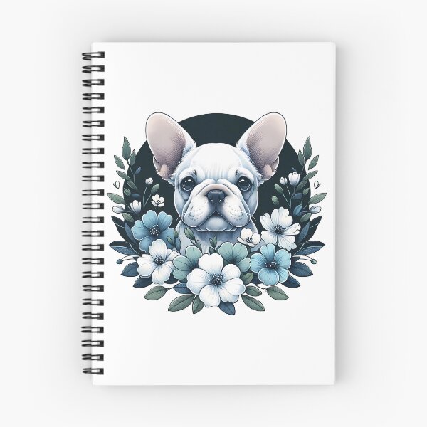 Item preview, Floral Frenchie designed and sold by JuniperFinch.