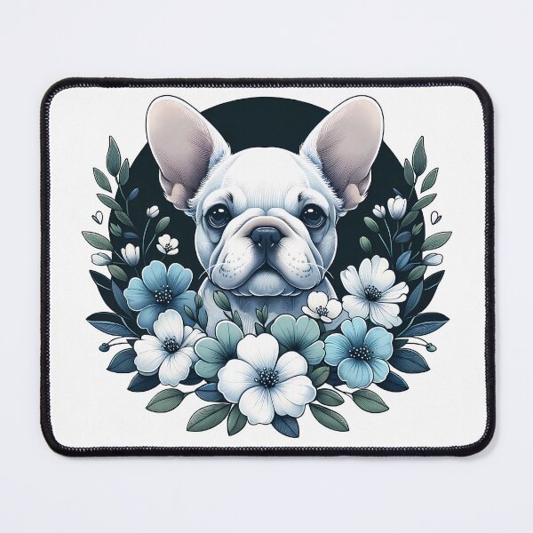 Item preview, Floral Frenchie designed and sold by JuniperFinch.